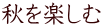 秋を楽しむ