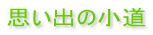 思い出の小道